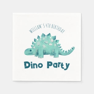 Dinosaur Party Stegosaurus Kids Verjaardag Servet