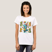 Dinosaur Party T-shirt (Voorkant volledig)