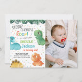  Dinosaur Party-uitnodigingen voor kinderen Kaart (Voorkant)