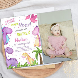 Dinosaur Party-uitnodigingen voor kinderen Kaart