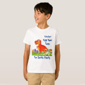 Dinosaur Pasen Eierzoekteam T-shirt (Voorkant volledig)