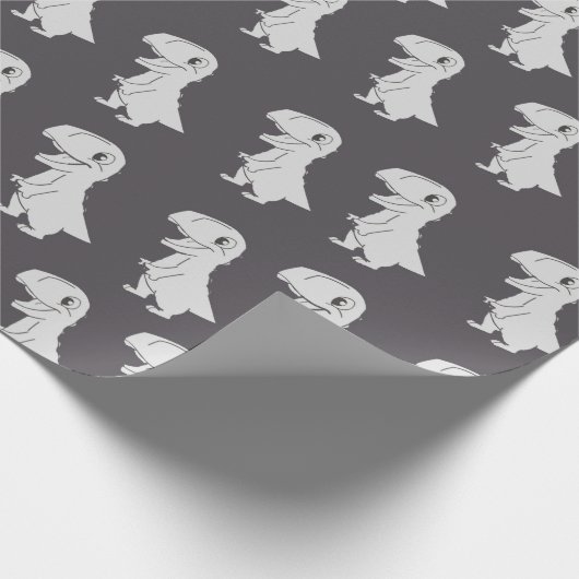 Dinosaur Patroonverlooppapier Cadeaupapier (Hoek)