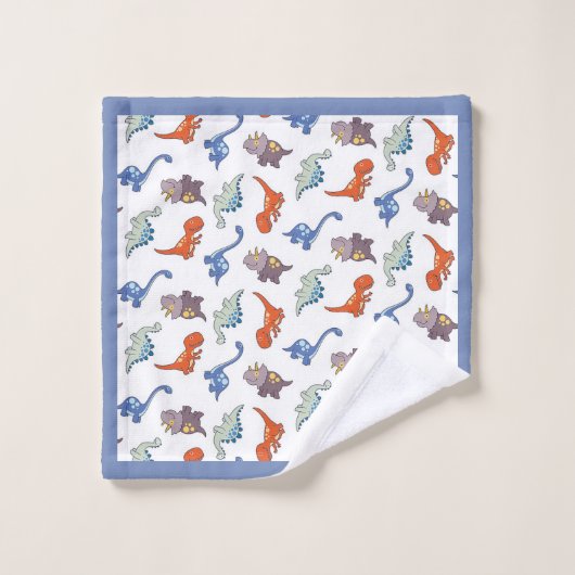 Dinosaur Pattern Bathroom Towel Set Bad Handdoek (Wasdoekje)
