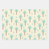 Dinosaur Pattern Blue Monogrammed Kind Boy Party Inpakpapier Vel (Voorkant 2)