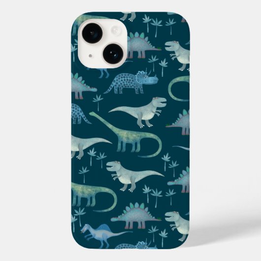 Dinosaur Pattern Green Case-Mate iPhone Case (Achterkant)