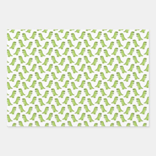 Dinosaur Pattern Inpakpapier Vel (Voorkant 2)