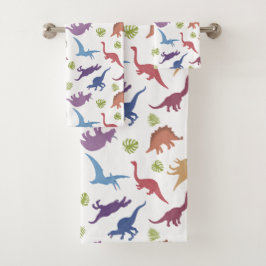 Dinosaur Pattern Kind of kinderbadkamer Bad Handdoek