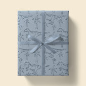 Dinosaur Pattern Modern Boy Dino Jungle Sage Green Cadeaupapier