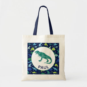 Dinosaur Pattern Persoonlijke Kinder T-Rex Tote Bag