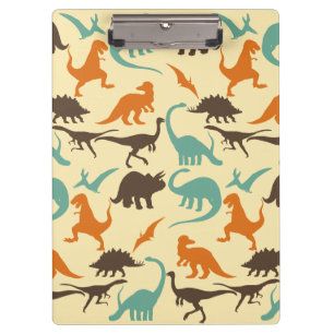 Dinosaur Pattern Silhouette Klembord