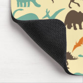 Dinosaur Pattern Silhouette Muismat (Hoek)