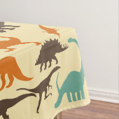 Dinosaur Pattern Silhouette Tafelkleed (Voorbeeld)