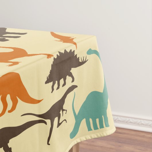 Dinosaur Pattern Silhouette Tafelkleed (Voorbeeld)