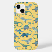 Dinosaur Pattern Yellow Case-Mate iPhone Case (Achterkant)