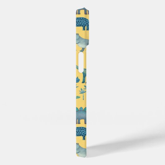 Dinosaur Pattern Yellow Case-Mate iPhone Case (Achterkant / Rechts)