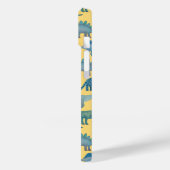 Dinosaur Pattern Yellow Case-Mate iPhone Case (Achterkant / Links)