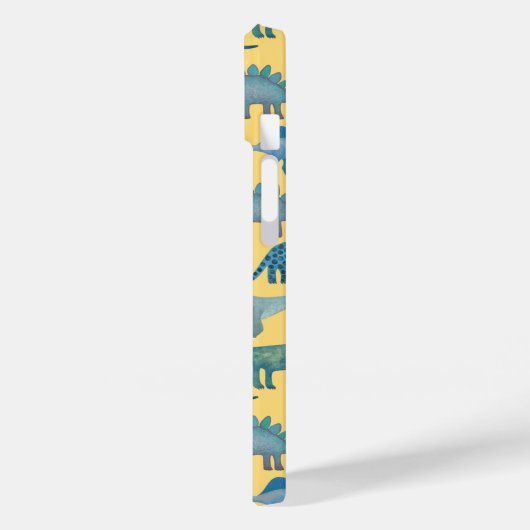Dinosaur Pattern Yellow Case-Mate iPhone Case (Achterkant / Links)
