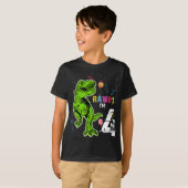 Dinosaur Personalized Birthday T-Rex T-Shirt (Voorkant volledig)