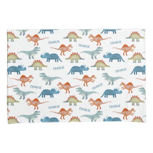 Dinosaur Persoonlijke benaming Kussensloop (Voorkant-Rechts)