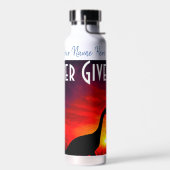Dinosaur Persoonlijke naam en tekst Waterfles (Links)