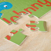 Dinosaur Persoonlijke naam Puzzle Legpuzzel (Zijkant)