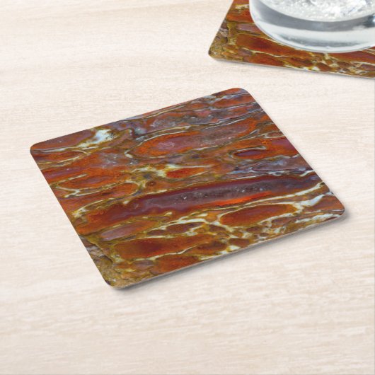 Dinosaur Petrified Bone Kartonnen Onderzetters (Schuin)