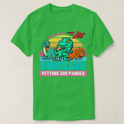 Dinosaur Petting ZOO 65 mio T-shirt (Design voorkant)