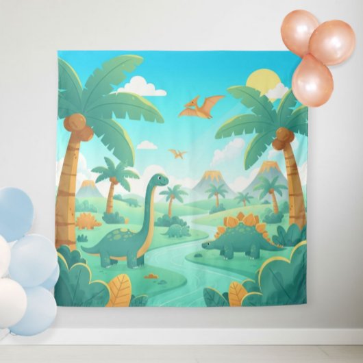Dinosaur Photo Backdrop for Parties | Dino  Wandkleed