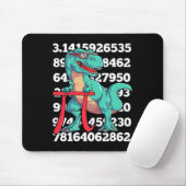 Dinosaur Pi Day T Rex Funny Math 3.14 Teacher Stud Muismat (Met muis)