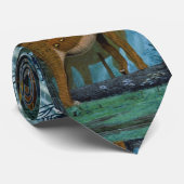 Dinosaur Pictorial Stropdas Omeisaurus Gregory Pau (Opgerold)