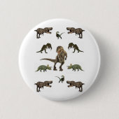 Dinosaur Pin Ronde Button 5,7 Cm (Voorkant)