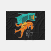 Dinosaur Pinball Wizard Arcade Machine Player Pict Fleece Deken (Voorkant (Horizontaal))