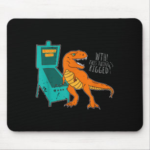 Dinosaur Pinball Wizard Arcade Machine Player Pict Muismat
