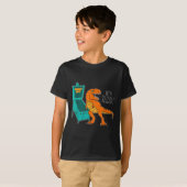 Dinosaur Pinball Wizard Arcade Machine Player Pict T-shirt (Voorkant volledig)
