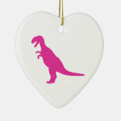 Dinosaur Pink Keramisch Ornament (Rechts)