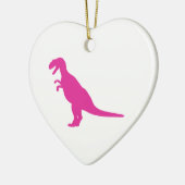 Dinosaur Pink Keramisch Ornament (Links)