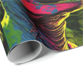 Dinosaur Pink Oerwoud Birthday Kinder Cadeaupapier (Rol Hoek)