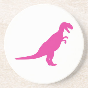 Dinosaur Pink Zandsteen Onderzetter