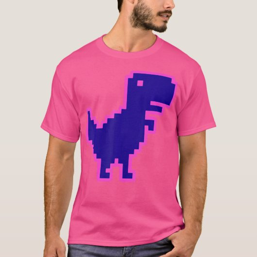 Dinosaur Pixel Pixel Pixel Dino T-Rex T-shirt (Voorkant)