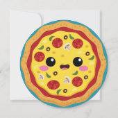 Dinosaur Pizza Partij Kaart (Achterkant)