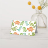 Dinosaur Place kaarten / voedsel tenten Plaatskaartje (Achterkant)