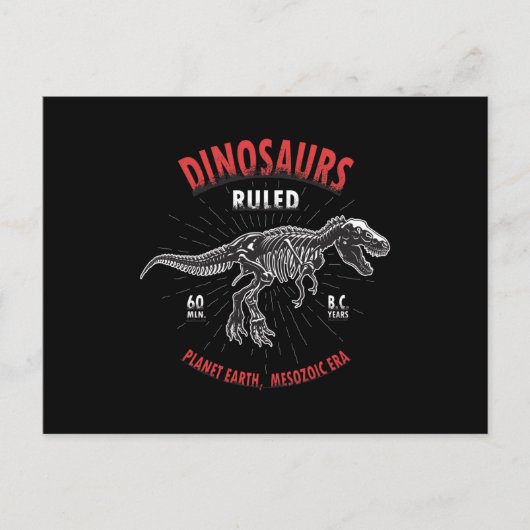 Dinosaur Planet Earth Mesozoïsche era | Dinosaur Briefkaart (Voorkant)