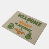 Dinosaur Playhouse Welkom Deurmat (Schuin)