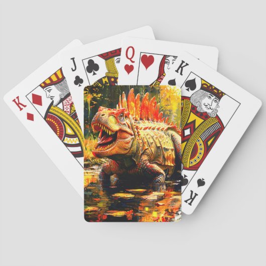 Dinosaur Pokerkaarten (Achterkant)