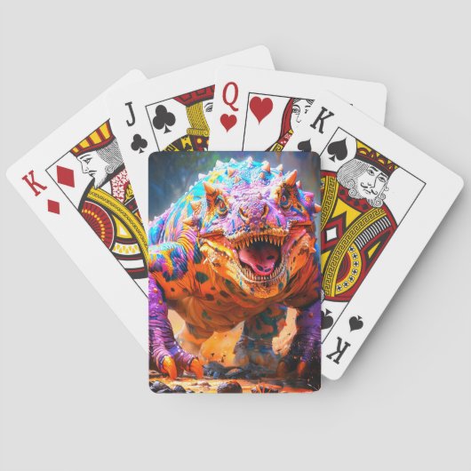 Dinosaur Pokerkaarten (Achterkant)