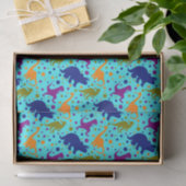 Dinosaur polka dot kleurrijk voor baby kinderen tissuepapier (Geschenk)