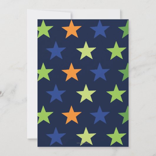 Dinosaur Pool Verjaardagsfeestje Bash Boy Dino Flo Kaart (Achterkant)