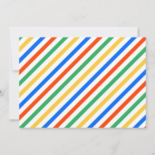 Dinosaur-poolpartij Kaart (Achterkant)