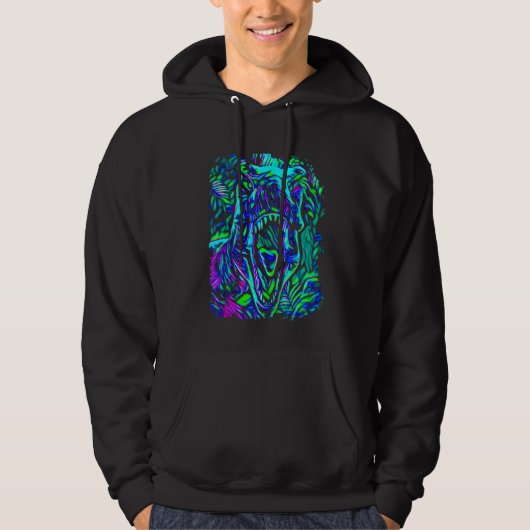 Dinosaur Pop Art Hoodie (Voorkant)