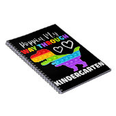 Dinosaur Poppin My Way Through Kindergarten Notitieboek (Rechterzijde)